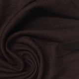 Brushed Viscose Polyester Stretch Chunky Knit Fabric, 190 gsm, 156 cm — Brown — photo 3