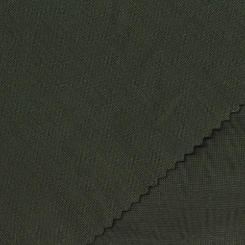 Washed Modal Polyester Ponte Knit Fabric, 235 gsm, 160 cm — Green