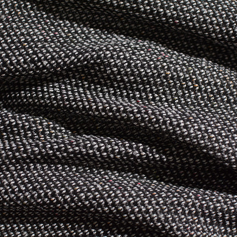 Black Marl Chunky Knit, Acrylic-Poly, 257 gsm