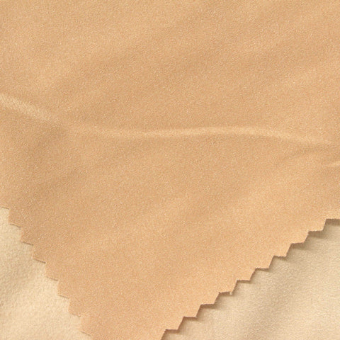 100% Polyester Faux Suede Fabric, 200 gsm, 140 cm — Beige