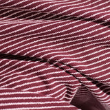 White Horizontal-Stripe Chunky Knit, Poly-Cotton — photo 3