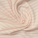 Light Pink Horizontal-Stripe Rib Knit, Viscose — photo 3