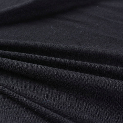 100% Viscose Jersey Knit Fabric, 135 gsm, 160 cm — Black