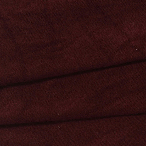 Brushed Acrylic Viscose Stretch French Terry Fabric, 270 gsm, 165 cm — Brown