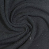 Brushed Polyester Viscose Stretch French Terry Fabric, 250 gsm — Black — photo 3