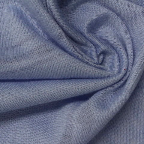 Polyester Viscose Knit Fabric, 137 gsm — Blue