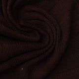 Dark Brown Tone-on-Tone Crepe, Polyester — photo 3