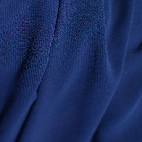 100% Polyester Chiffon Fabric, 95 gsm, 150 cm — Navy