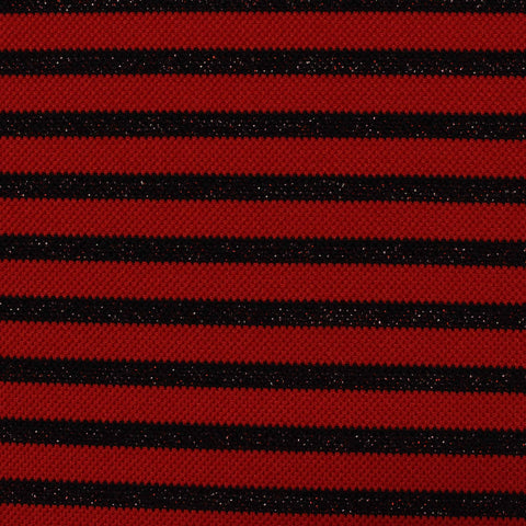 Red Glitter-Stripe Knit, 210 gsm, 170 cm, ref EF-222485