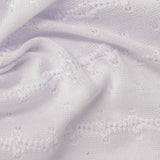 White Tone-on-Tone Floral Chunky Knit, Polyester — photo 3