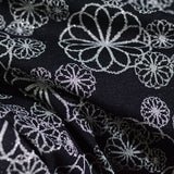 Black Floral Jacquard, Poly-Viscose — photo 3