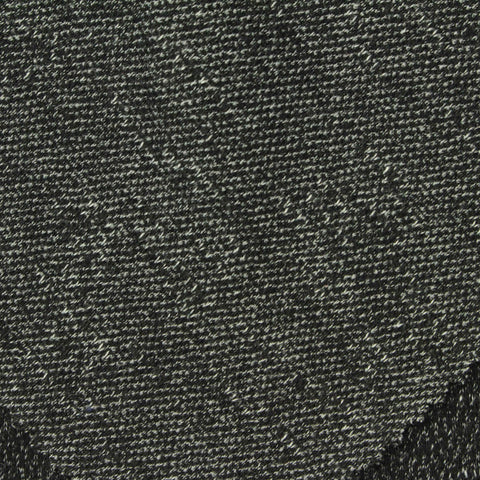 Black Marl Jacquard, Cotton-Poly, 270 gsm
