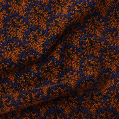 Orange Geometric Jacquard, Polyester
