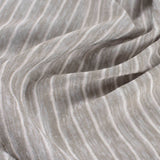 Grey Horizontal-Stripe Jersey Knit, Poly-Viscose — photo 3
