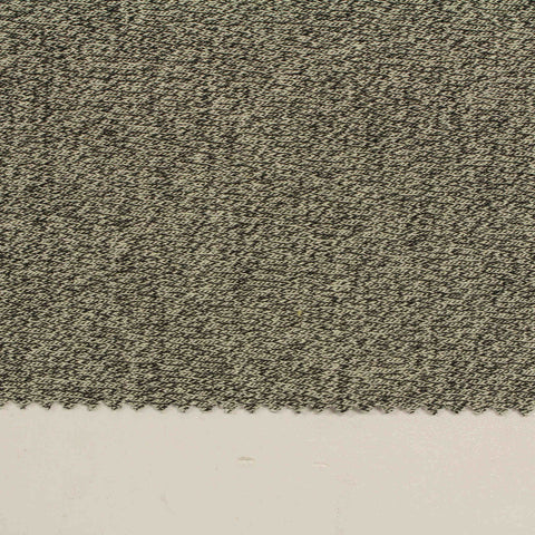 Heathered Grey Marl French Terry, Poly-Cotton, 260 gsm