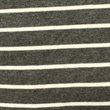 Grey Horizontal-Stripe Jersey Knit, Viscose — photo 3