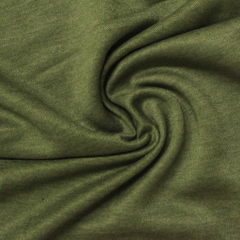 Olive Marl Ponte Knit, Poly-Viscose