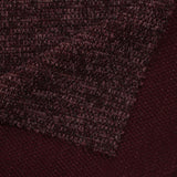Dark Red Marl Chunky Knit, Polyester — photo 3