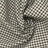 Black Check Woven, Poly-Cotton — photo 3