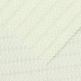 Cream Horizontal-Band Warp Knit, Polyester — photo 3