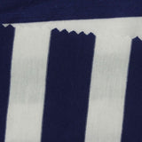 Navy Stripes Jersey Knit, Viscose-Poly — photo 3
