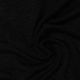 Viscose Polyester Jersey Knit Fabric, 195 gsm, 145 cm — Black — photo 3