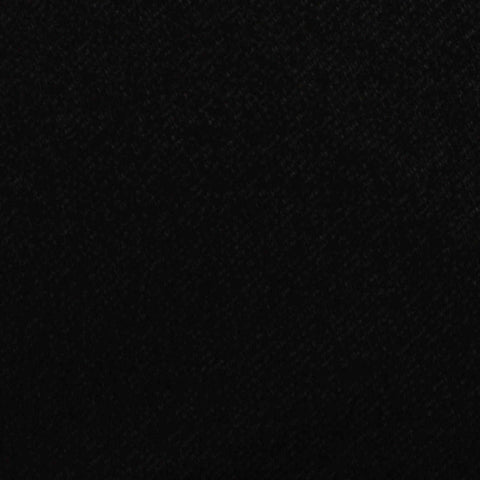 Polyester Viscose Blend Stretch Interlock Knit Fabric, 380 gsm, 158 cm — Black