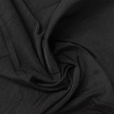 Polyester Stretch Rib Knit Fabric, 230 gsm, 155 cm — Black — photo 3