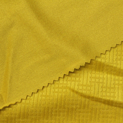 Yellow Tone-on-Tone Jacquard, Polyester, 180 gsm