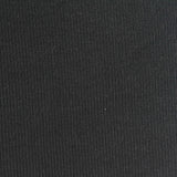 Polyester Stretch Rib Knit Fabric, 320 gsm, 124 cm — Black — photo 3