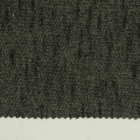 Dark Green Marl French Terry, Poly-Viscose, 187 gsm