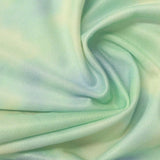 Pastel Green Watercolor Birdseye Knit, Polyester — photo 3