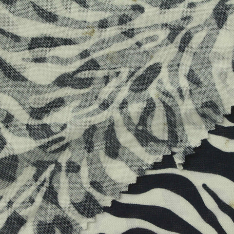 Black Zebra Knit, Poly-Viscose