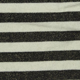 Black Horizontal-Stripe Jersey Knit, Poly-Viscose — photo 3