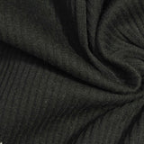 Polyester Cotton Stretch Rib Knit Fabric, 240 gsm, 120 cm — Green — photo 3