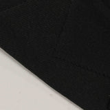 Cotton Polyester Stretch Rib Knit Fabric, 241 gsm, 150 cm — Black — photo 3