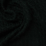 Black Tone-on-Tone Waffle Knit, Polyester — photo 3