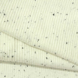 Cream Marl Rib Knit, Viscose-Poly — photo 3