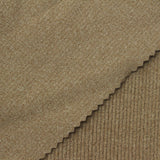 Brushed Polyester Stretch Rib Knit Fabric, 280 gsm, 150 cm — Khaki — photo 3
