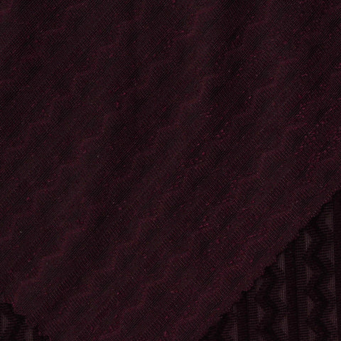Brown Geometric Jacquard, Polyester