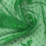 Jacquard Nylon Stretch Mesh Fabric, 60 gsm, 150 cm — Green — photo 3
