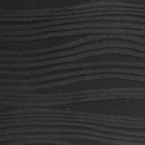 Black Tone-on-Tone Jersey Knit, Polyester, 290 gsm