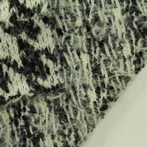 Black Abstract Jacquard, Poly-Nylon