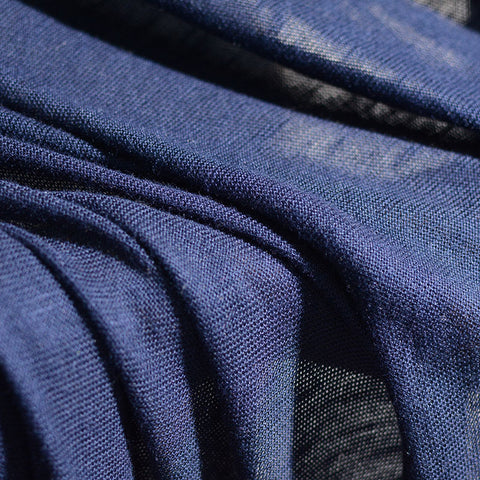 Jacquard 100% Polyester Knit Fabric, 155 gsm, 150 cm — Navy