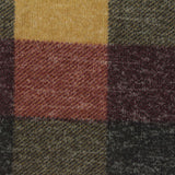 Mustard Bold-Plaid Chunky Knit, Viscose-Poly — photo 3