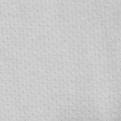 White Dot Birdseye Knit, Poly-Cotton