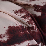 Dark Red Animal Print Chiffon, Polyester — photo 3