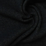 Black Marl Rib Knit, Cotton-Poly — photo 3