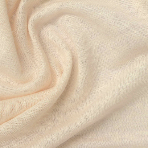Cream Jersey Knit, Linen