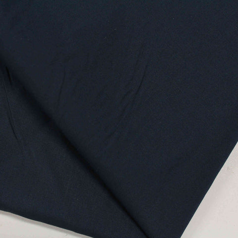 Polyester Cotton Poplin Fabric, 129 gsm, 145 cm — Black